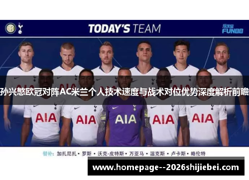 孙兴慜欧冠对阵AC米兰个人技术速度与战术对位优势深度解析前瞻