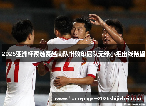 2025亚洲杯预选赛越南队惜败印尼队无缘小组出线希望 2025亚洲杯预选赛越南队惜败印尼队无缘小组出线希望